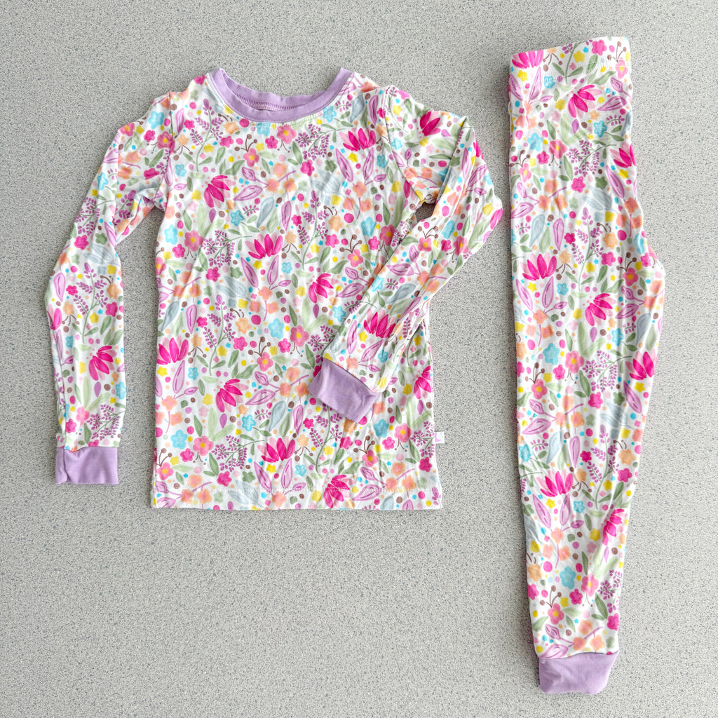 PREORDER Lilac Petals Bamboo Pajamas