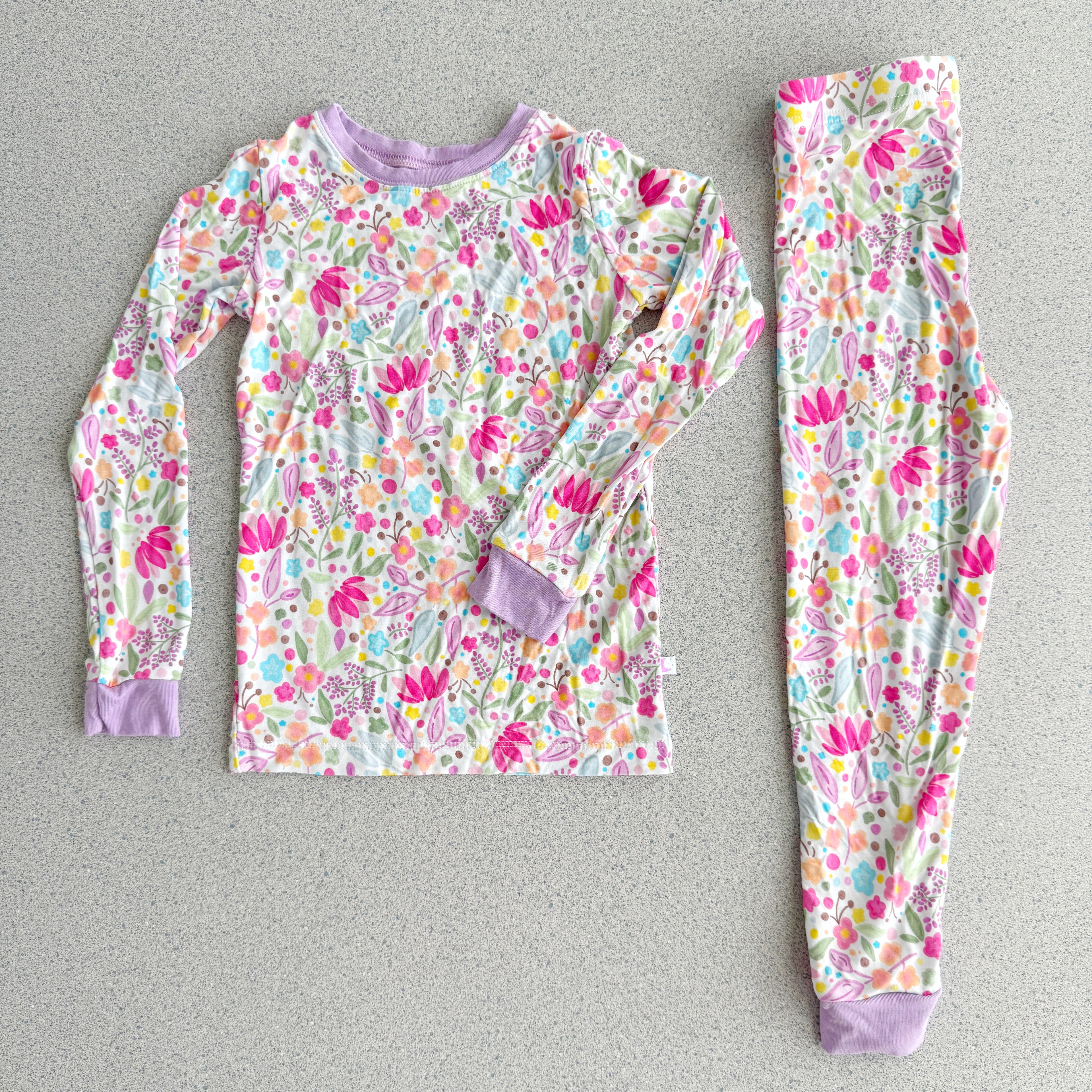 PREORDER Lilac Petals Bamboo Pajamas