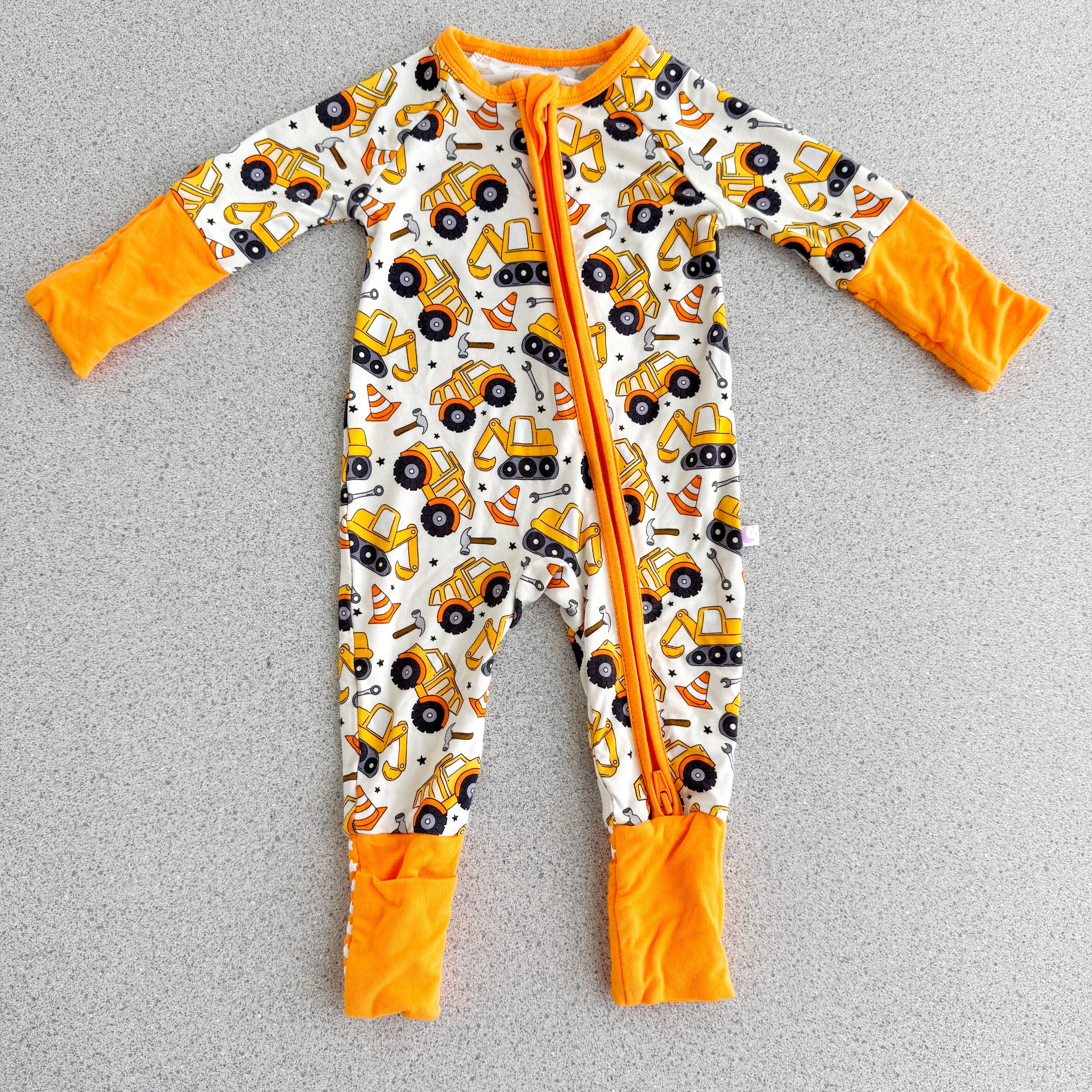 PREORDER Construction Trucks Bamboo Pajamas